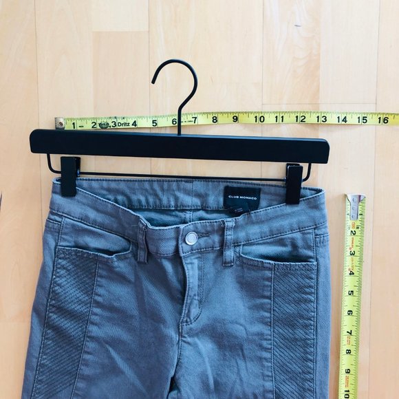 Club Monaco Gray Zipper Jeans - Picture 10 of 15